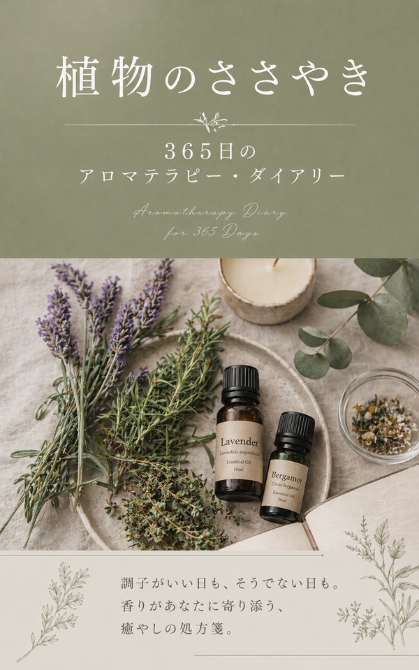 セルフケア・アロマ系のAIで生成した表紙サンプル